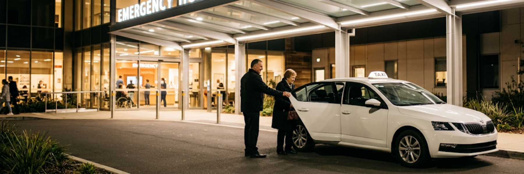 Night-time Seymour taxi service for airport,